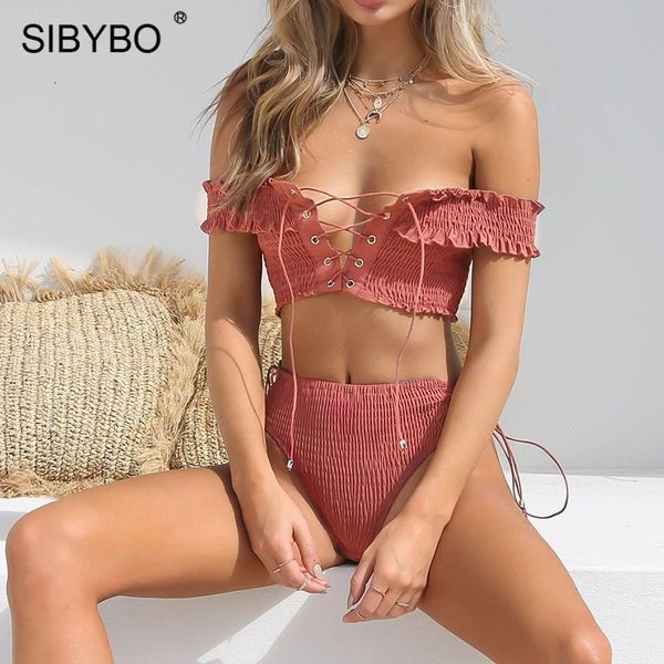 sibybo off shoulder lace up summer two piece set bodysuit women skinny backless women rompers beach casual playsuits, Black;white
sibybo off shoulder lace up summer two piece set bodysuit women skinny backless women rompers beach casual playsuits, Black;white