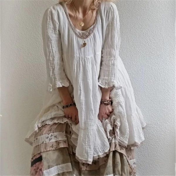 2019 women fashion summer flare sleeve mid dress casual 3/4-length sleeve solid dress loose ruffles round, Black;gray
2019 women fashion summer flare sleeve mid dress casual 3/4-length sleeve solid dress loose ruffles round, Black;gray