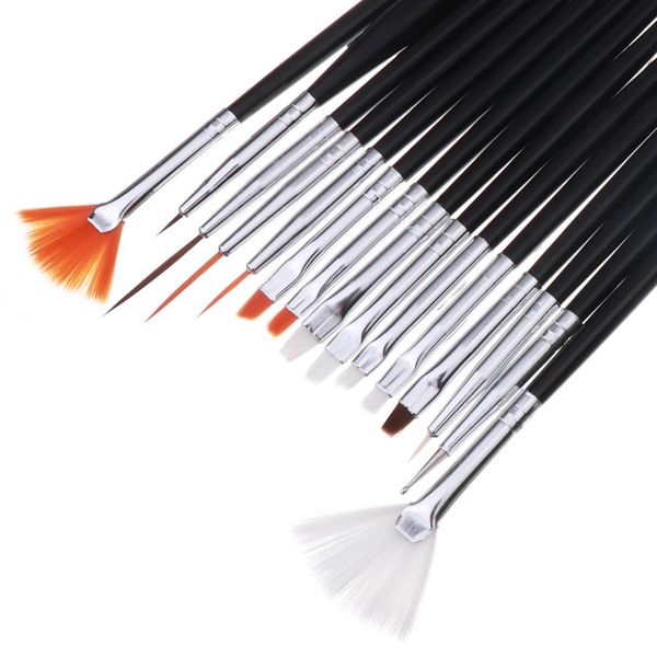 15pcs black nail art brush pen professional fan design dotting painting drawing carving pen fan design gel uv manicure tool set
15pcs black nail art brush pen professional fan design dotting painting drawing carving pen fan design gel uv manicure tool set