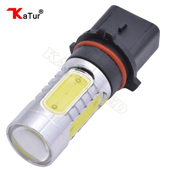 

1pcs katur p13w led car lights 7.5w cob led daytime running lights fog light car bulb 500lm 6000k white for drl pg18.5d-1