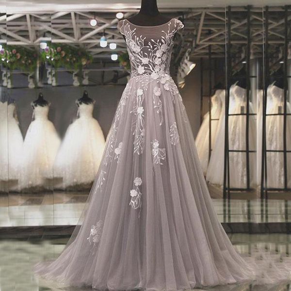 wedding dresses 2020 sheer scoop neck capped shoulder sleeveless silver tulle lace appliques illusion backless bridal gowns, White
wedding dresses 2020 sheer scoop neck capped shoulder sleeveless silver tulle lace appliques illusion backless bridal gowns, White