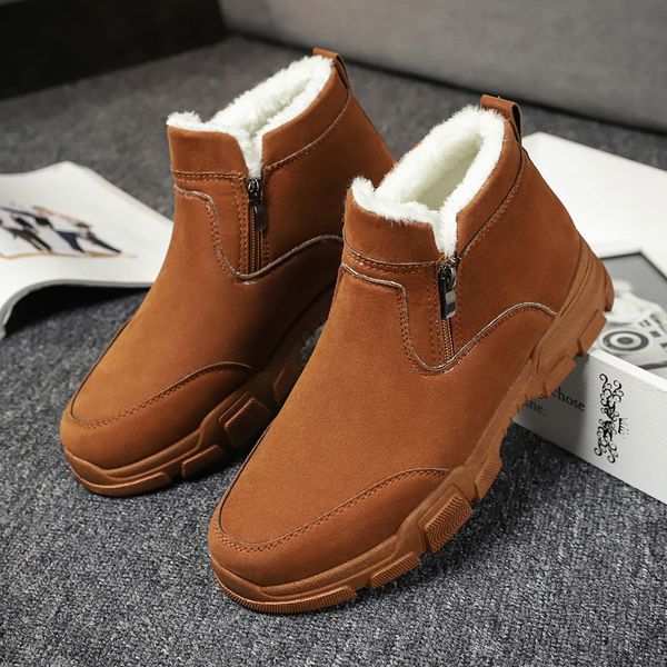 Fashion Black Men's Boots Designer Winter Shoes Men Warm Short Plush Casual Fur Boots Men New Keep Warm Winter Male Boots
Fashion Black Men's Boots Designer Winter Shoes Men Warm Short Plush Casual Fur Boots Men New Keep Warm Winter Male Boots