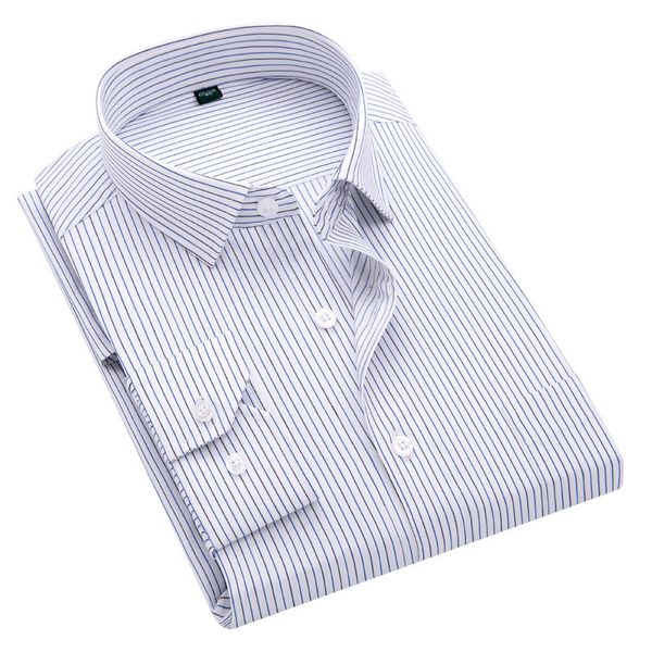 men long sleeve shirt business leisure occupation tooling stripes shirt men's wear, White;black
men long sleeve shirt business leisure occupation tooling stripes shirt men's wear, White;black