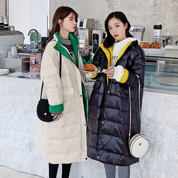 kemai p shoot 2019 new style fashion down jacket dongdaemun mixed colors thin cotton coat women's long coat fashion 802, Black;white
kemai p shoot 2019 new style fashion down jacket dongdaemun mixed colors thin cotton coat women's long coat fashion 802, Black;white