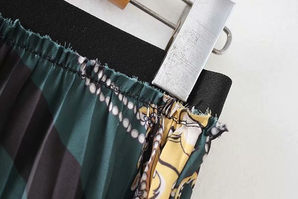 new women vintage chain flower print pleated midi skirt faldas mujer ladies elastic waist casual slim chic brand skirts qun157, Black
new women vintage chain flower print pleated midi skirt faldas mujer ladies elastic waist casual slim chic brand skirts qun157, Black