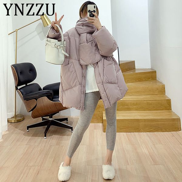 ynzzu korean style 2019 winter jacket women solid with scarf warm female duck down coat loose oversized womens parka a1189, Black
ynzzu korean style 2019 winter jacket women solid with scarf warm female duck down coat loose oversized womens parka a1189, Black
