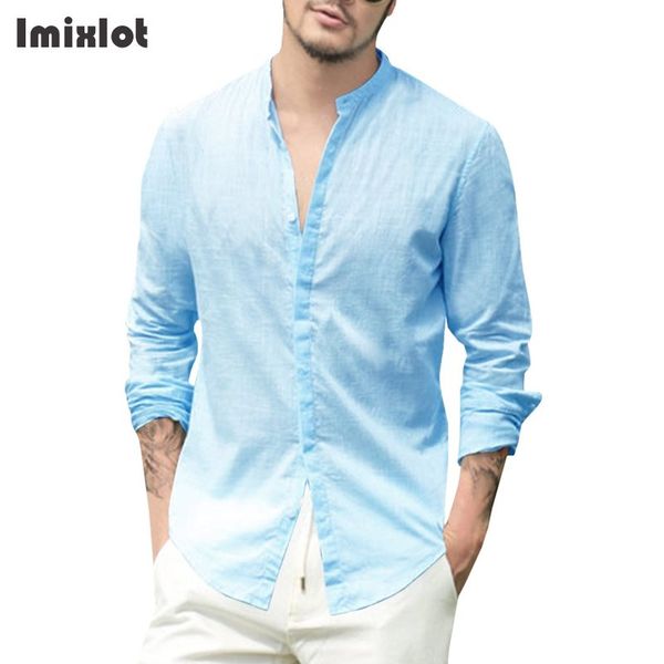 imixlot men's business casual shirts summer fashion mandarin collar solid thin breathable cotton linen blouses loose, White;black
imixlot men's business casual shirts summer fashion mandarin collar solid thin breathable cotton linen blouses loose, White;black