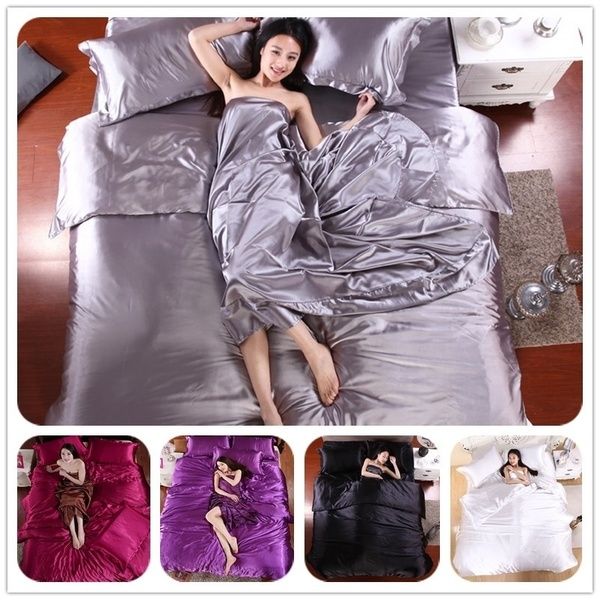 satin silk solid color bedding set home textile king size bed set bedclothes duvet cover flat sheet pillowcases wholesale
satin silk solid color bedding set home textile king size bed set bedclothes duvet cover flat sheet pillowcases wholesale
