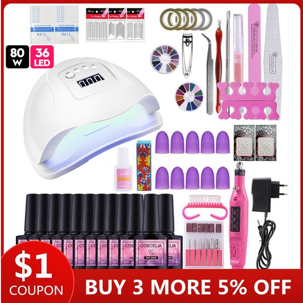 coscelia 80w lamp with 10pc gel nail polish set tools for manicure base coat nail kits electric manicure all for
coscelia 80w lamp with 10pc gel nail polish set tools for manicure base coat nail kits electric manicure all for