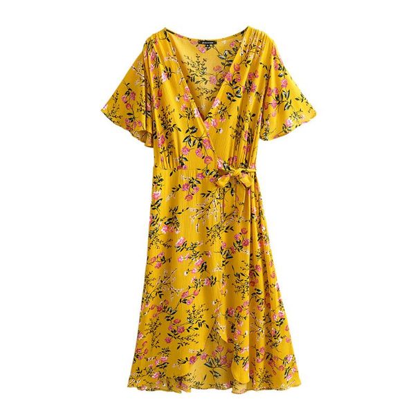 2020 women's v-neck long rayon printed dress women club dresses elegant summer party clothes vestidos, Black;gray
2020 women's v-neck long rayon printed dress women club dresses elegant summer party clothes vestidos, Black;gray