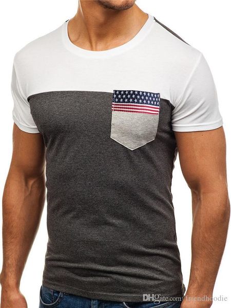 флаг лента карманной мужской tshirts мода лето вокруг шее мужской с коротким рукавом топы каузальных дышащих тройников, White;black
флаг лента карманной мужской tshirts мода лето вокруг шее мужской с коротким рукавом топы каузальных дышащих тройников, White;black