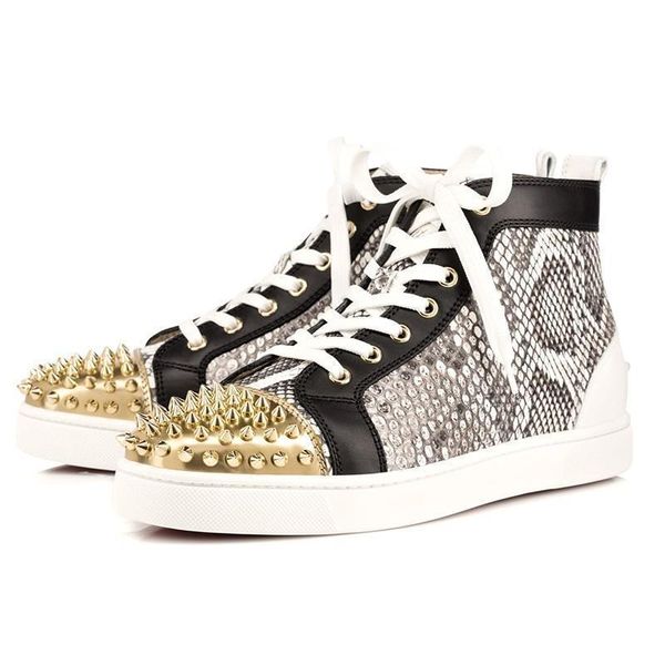 ace designer brand red bottom studded spikes flats shoes men women fashion high cut multicolor party lovers casual shoes i6, Black
ace designer brand red bottom studded spikes flats shoes men women fashion high cut multicolor party lovers casual shoes i6, Black