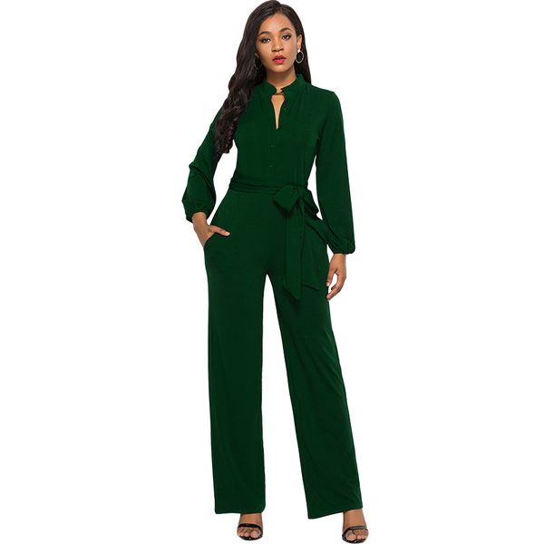 fashion jumpsuit women long sleeve with belt pocket lady casual loose romper trousers ladies long pants clothing, Black;white
fashion jumpsuit women long sleeve with belt pocket lady casual loose romper trousers ladies long pants clothing, Black;white