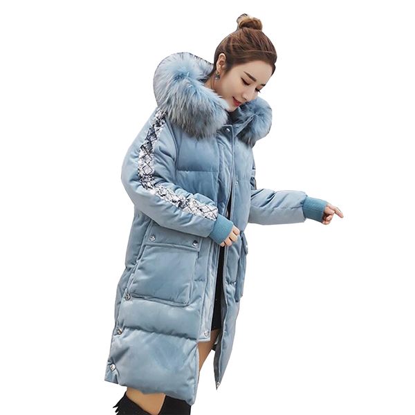 90% white duck down jacket women slim thick warm gold velvet long winter coat women hooded down parka female puffer jacket, Black
90% white duck down jacket women slim thick warm gold velvet long winter coat women hooded down parka female puffer jacket, Black