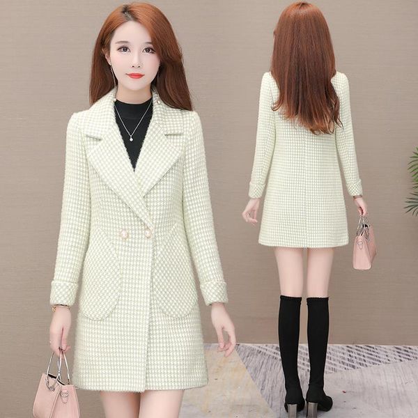 plus size autumn winter jacket skin female middle long elegant wool coat slim women outside coat, Black
plus size autumn winter jacket skin female middle long elegant wool coat slim women outside coat, Black