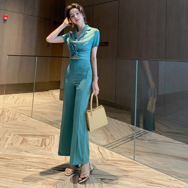 women's suits & blazers fashion two-piece suit 2021 summer korean ladies slim short-sleeved jacket + straight leg pants, White;black
women's suits & blazers fashion two-piece suit 2021 summer korean ladies slim short-sleeved jacket + straight leg pants, White;black
