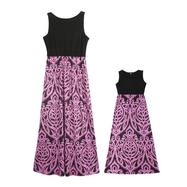 2018 summer dress match mother daughter dresses fashion print sleeveless mommy and me clothes family matching outfits, Blue
2018 summer dress match mother daughter dresses fashion print sleeveless mommy and me clothes family matching outfits, Blue