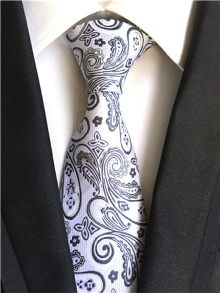 scst brand gravata new 8cm slim men's neckties white paisley print mens wedding neck tie silk ties for men tie silver gift a033, Black;gray
scst brand gravata new 8cm slim men's neckties white paisley print mens wedding neck tie silk ties for men tie silver gift a033, Black;gray