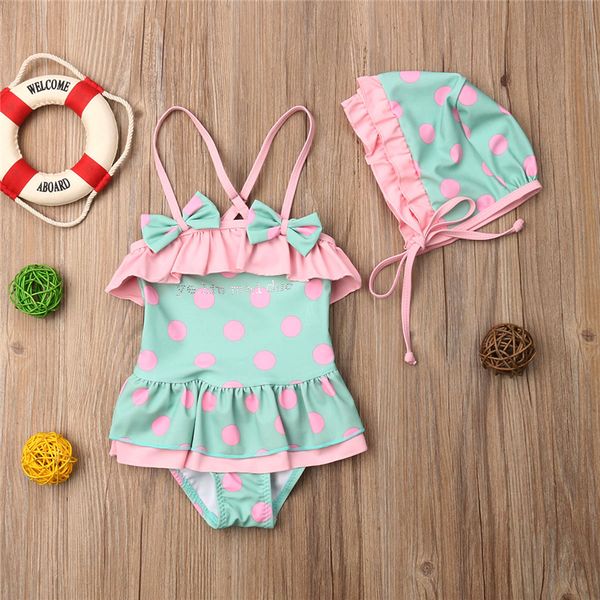 meihuida one piece lovely girls swimming wear dot printed bow tie one-piece swimming suits ruffles dot summer swimwear
meihuida one piece lovely girls swimming wear dot printed bow tie one-piece swimming suits ruffles dot summer swimwear