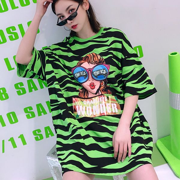 7mang 2019 streetwear cartoon gril zebra print t shirt women short sleeve green pink party harajuku loose kwaii tshirt 0223, White
7mang 2019 streetwear cartoon gril zebra print t shirt women short sleeve green pink party harajuku loose kwaii tshirt 0223, White