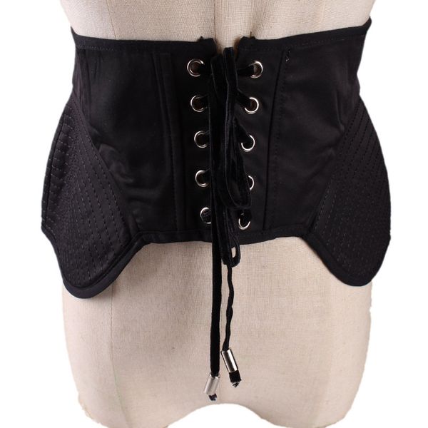 new women's wild stitching ruffled tie zipper waist ultra wide girdle, Black;brown
new women's wild stitching ruffled tie zipper waist ultra wide girdle, Black;brown