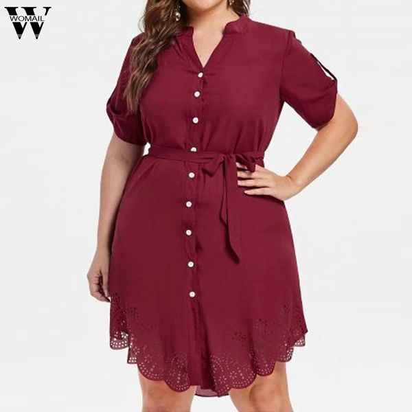 large dress fashion womens short sleeve floral lace chiffon button work office plus short mini dress dropship jan14, Black;gray
large dress fashion womens short sleeve floral lace chiffon button work office plus short mini dress dropship jan14, Black;gray