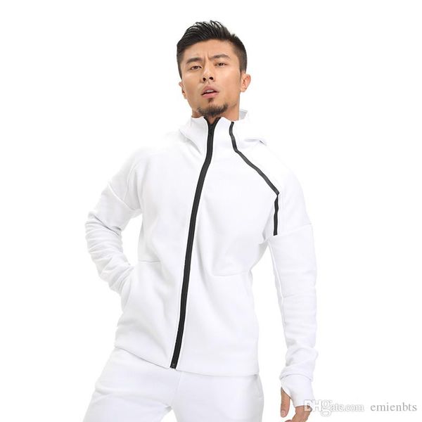 solid color men tracksuits long sleeve running active men 2pcs sports sets fashion breathable male suits with zipper, Gray
solid color men tracksuits long sleeve running active men 2pcs sports sets fashion breathable male suits with zipper, Gray