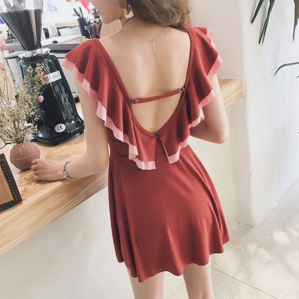 high waist swimsuit one-piece swimsuits woman badpak plus size swimwear one piece female women korean ins caramel web backless, White;black
high waist swimsuit one-piece swimsuits woman badpak plus size swimwear one piece female women korean ins caramel web backless, White;black