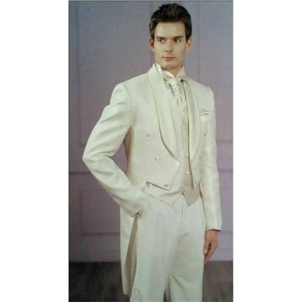 morning/tailcoat style men suits shawl lapel groom tuxedos custom made men wedding groomsmen ( jacket+pants+vest+tie ) e9, White;black
morning/tailcoat style men suits shawl lapel groom tuxedos custom made men wedding groomsmen ( jacket+pants+vest+tie ) e9, White;black