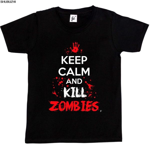 keep calm & kill zombies blood splatters apocalypse kids boys / girls t-shirt, White;black
keep calm & kill zombies blood splatters apocalypse kids boys / girls t-shirt, White;black