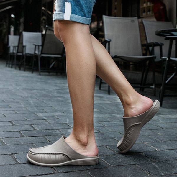men comfy backless slippers casual sandals breathable anti-slip for summer outdoor hh88, Black
men comfy backless slippers casual sandals breathable anti-slip for summer outdoor hh88, Black
