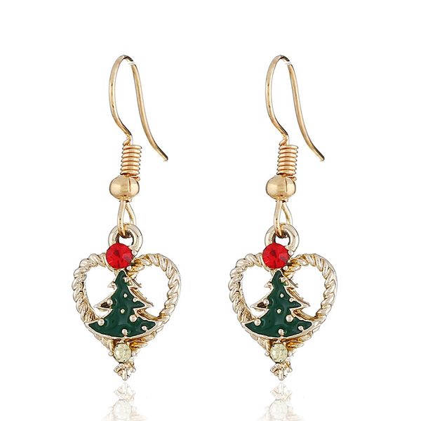 new christmas fashion earrings creative water drill christmas eve earrings christmas tree peach heart earrings, Golden
new christmas fashion earrings creative water drill christmas eve earrings christmas tree peach heart earrings, Golden