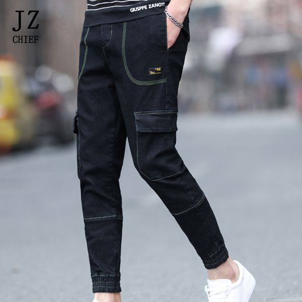 fashion denim jean pants men cargo jeans streetwear hip hop harem jean trousers ankle-length large cargo pockets plus size 7xl, Blue
fashion denim jean pants men cargo jeans streetwear hip hop harem jean trousers ankle-length large cargo pockets plus size 7xl, Blue