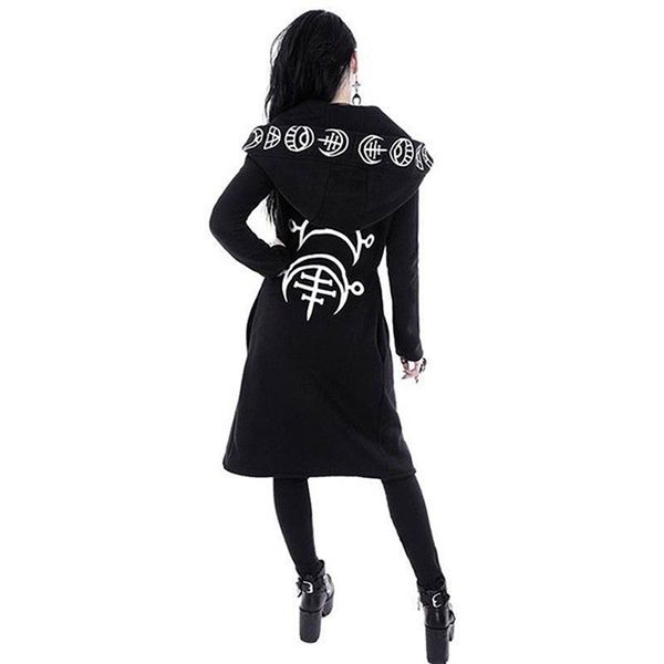 women retro steampunk long loose coat hooded hoodies overoat jacket outwear, Black;brown
women retro steampunk long loose coat hooded hoodies overoat jacket outwear, Black;brown