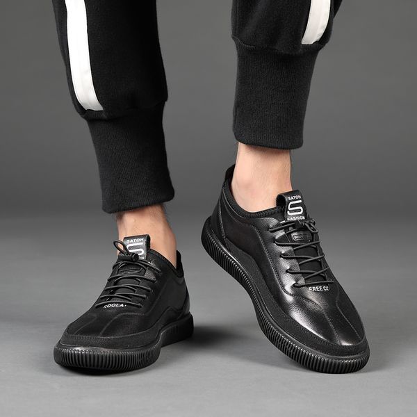 fashion leather footwear men flats casual shoes outdoor comfortable footwear shoes men male loafers w5, Black
fashion leather footwear men flats casual shoes outdoor comfortable footwear shoes men male loafers w5, Black