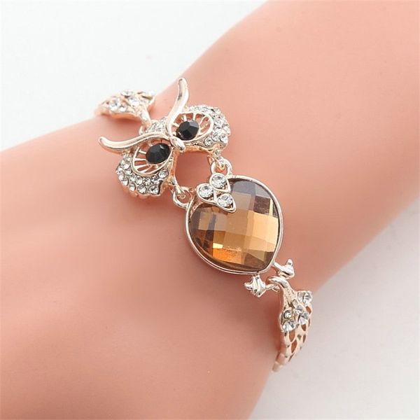 2019 brand 7 colour owl bracelet chrome chain link bracelets bangles for women fashion jewelry, Black
2019 brand 7 colour owl bracelet chrome chain link bracelets bangles for women fashion jewelry, Black