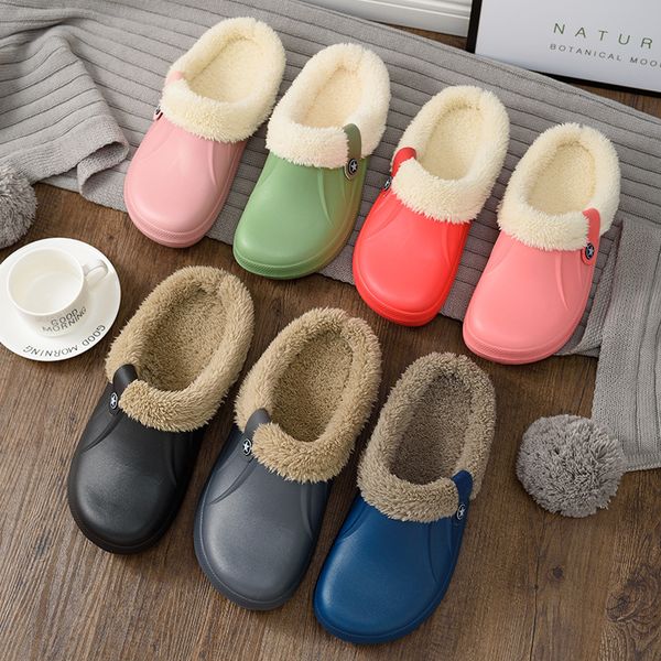 women's winter slippers plush inside clogs female sandals warm cotton waterproof garden nurse sheos hospital work sandals, Black
women's winter slippers plush inside clogs female sandals warm cotton waterproof garden nurse sheos hospital work sandals, Black