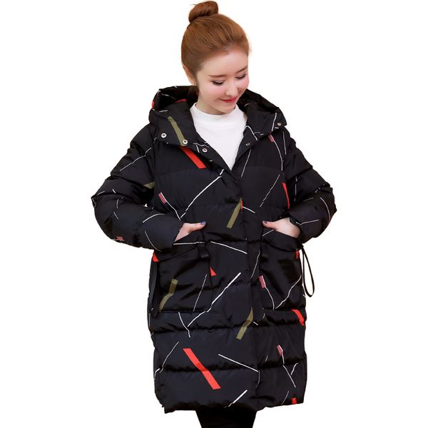 2019 fashion parkers pregnant women winter coat thick cotton female long section korean jacket loose large size cotton outerwear, Black
2019 fashion parkers pregnant women winter coat thick cotton female long section korean jacket loose large size cotton outerwear, Black