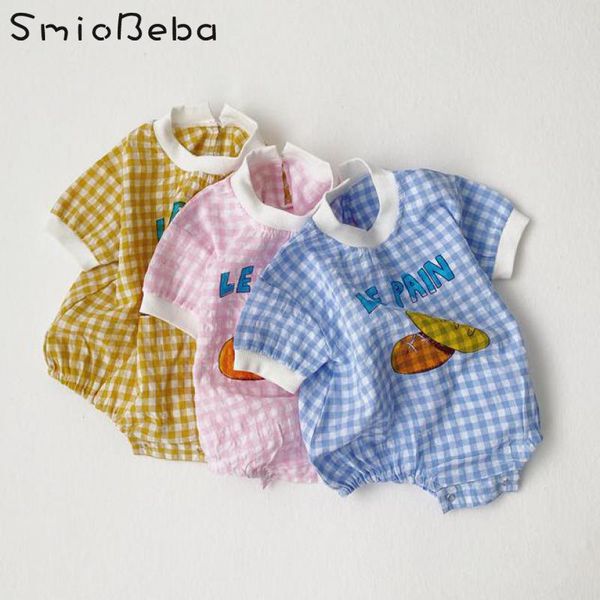 2020 summer korean baby girls rompers fresh candy color check bread short sleeve hardcover baby triangle creeper plaid bodysuits, Blue
2020 summer korean baby girls rompers fresh candy color check bread short sleeve hardcover baby triangle creeper plaid bodysuits, Blue