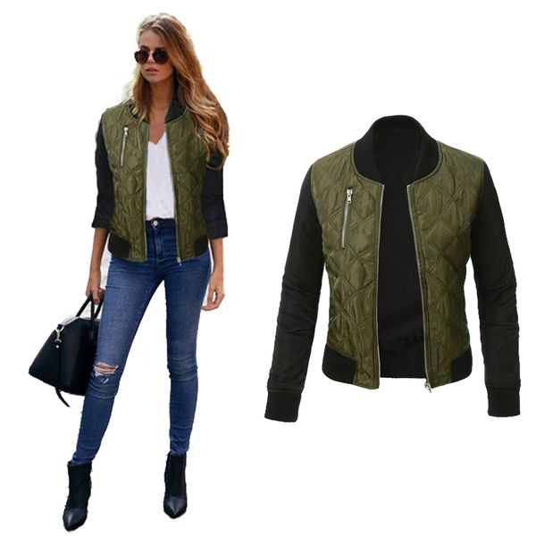 woemsn jacket fashion basic coat female with zipper bomber jacket women plain female jackets autumn fall women coats asian size, Black;brown
woemsn jacket fashion basic coat female with zipper bomber jacket women plain female jackets autumn fall women coats asian size, Black;brown