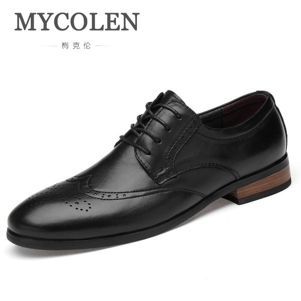 mecol en genuine leathers men shoes brogue elegant vintage oxfords business wedding party leather shoes sapato masculino social, Black
mecol en genuine leathers men shoes brogue elegant vintage oxfords business wedding party leather shoes sapato masculino social, Black
