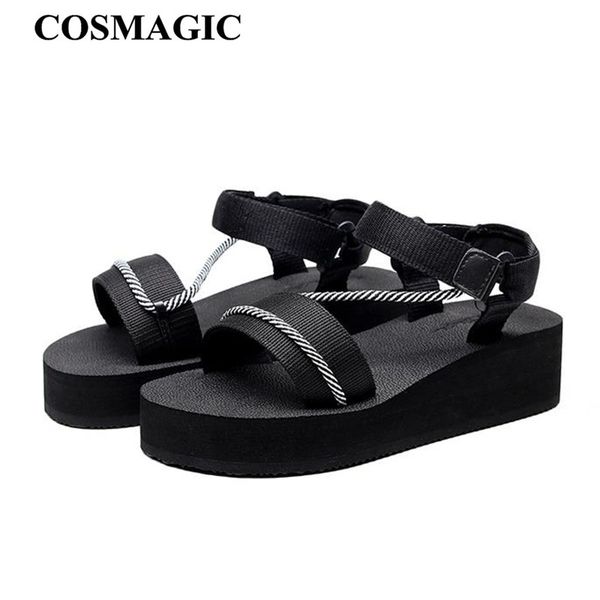 cosmagic мода женщины сандалии 2020 новый летний пляж клин пустяк hook loop black платформа sandalias обуви
cosmagic мода женщины сандалии 2020 новый летний пляж клин пустяк hook loop black платформа sandalias обуви