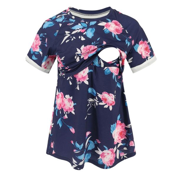Maternity clothes blouse Floral t-shirts summer Short sleeve nursing top breastfeeding clothing for pregnant women T-shirt ZF
Maternity clothes blouse Floral t-shirts summer Short sleeve nursing top breastfeeding clothing for pregnant women T-shirt ZF