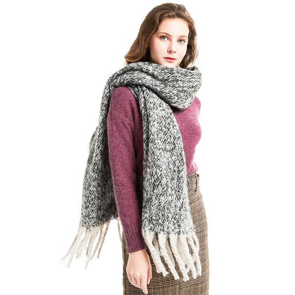 wholesale-and winter sand coarse tassel color matching women's scarf thick braid thick fashion warm shawl student and girl scarf rings, Blue;gray
wholesale-and winter sand coarse tassel color matching women's scarf thick braid thick fashion warm shawl student and girl scarf rings, Blue;gray