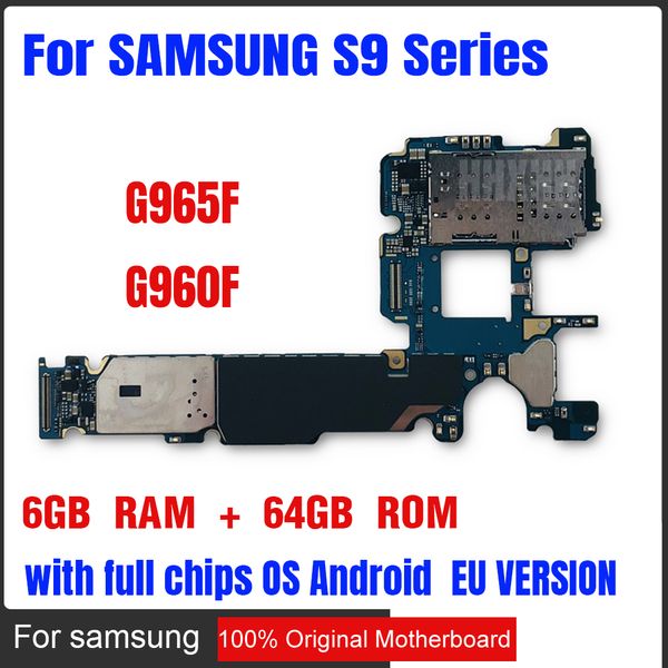 100 Original Unlock Motherboard For Am Ung Galaxy 9 Plu G965f G960f In Tall Ao Logic Board With Chip 6gb Ram 64gb Rom