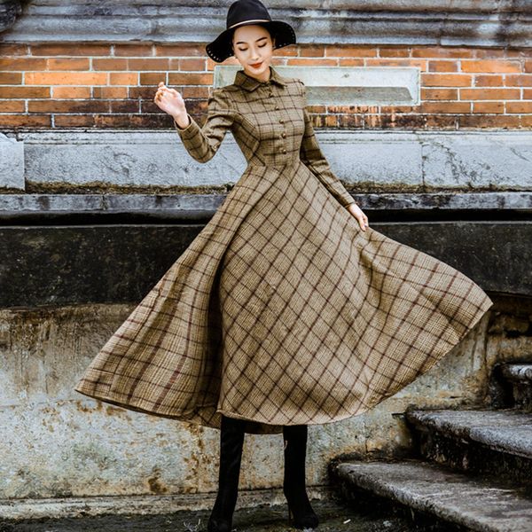 sisjuly vintage plaid wool dress women winter thicken warm elegant stylish ladies skinny retro long party shirt dresses sale, Black;gray
sisjuly vintage plaid wool dress women winter thicken warm elegant stylish ladies skinny retro long party shirt dresses sale, Black;gray