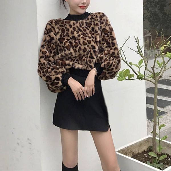 women leopard print hoodies pullover long sleeve fashion loose short hoodies, Black
women leopard print hoodies pullover long sleeve fashion loose short hoodies, Black