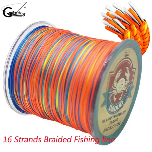 braided fishing line 300m 16 strands multicolor super power japan multifilament pe braid line 
braided fishing line 300m 16 strands multicolor super power japan multifilament pe braid line