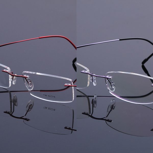classic b titanium ultra light frameless frame bending non-deformation plain glasses pure titanium glasses frame, Silver
classic b titanium ultra light frameless frame bending non-deformation plain glasses pure titanium glasses frame, Silver