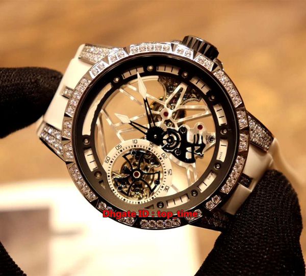 4 style excalibur 42 tourbillon squelette mechanical hand-winding mens watch rddbex0419 diamond case white skeleton dial rubber strap, Slivery;brown
4 style excalibur 42 tourbillon squelette mechanical hand-winding mens watch rddbex0419 diamond case white skeleton dial rubber strap, Slivery;brown